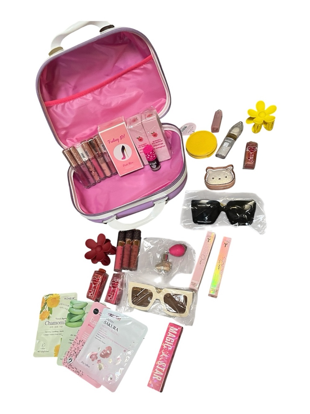30 piece Resellers Cosmetics bundle in case